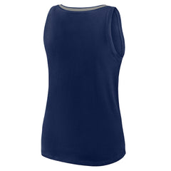 Dallas Cowboys Logo Athletic Women's Plus Size Stellar Win V-Neck Tank Top - Navy on sale