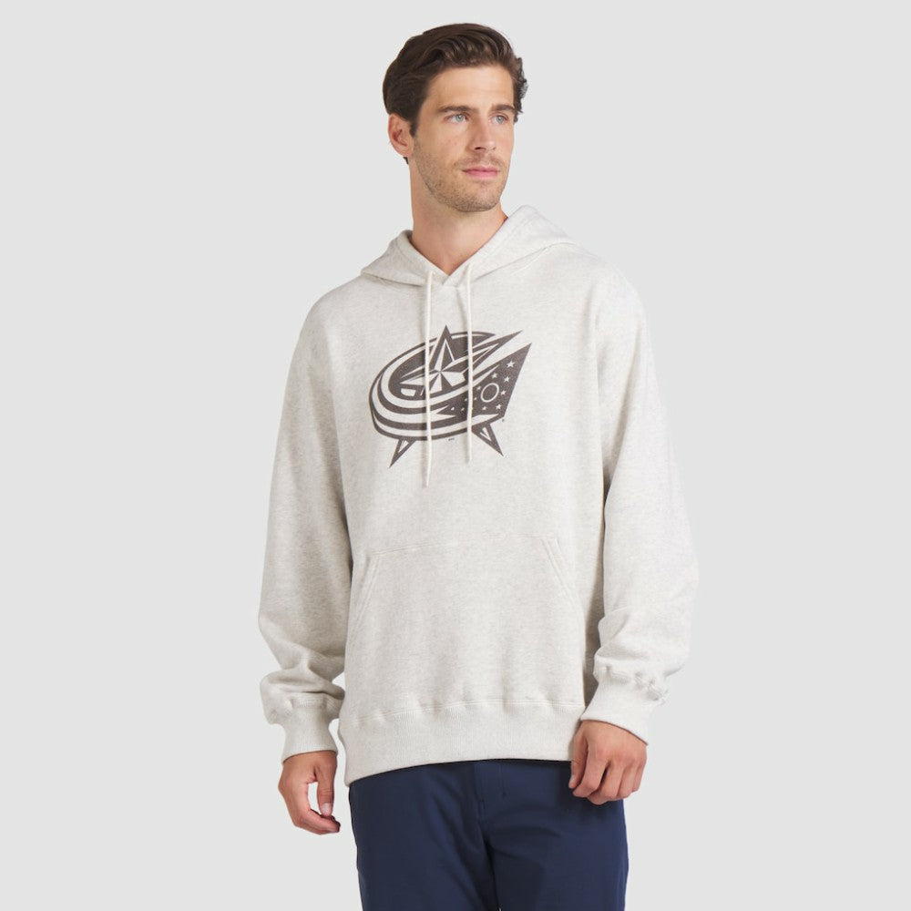 Columbus Blue Jackets Fanatics Made in Canada Pullover Hoodie - Cream Hoodies