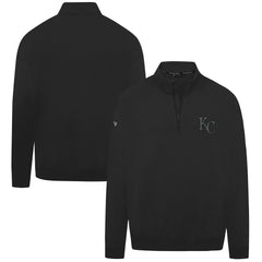 Kansas City Royals Levelwear Murray Nightfall Quarter-Zip Top Black