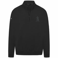 Los Angeles Angels Levelwear Murray Nightfall Quarter-Zip Top Black
