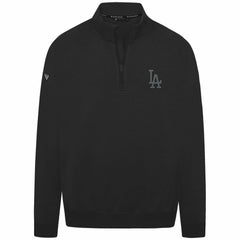 Los Angeles Dodgers Levelwear Murray Nightfall Quarter-Zip Top Black