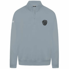 Milwaukee Brewers Levelwear Murray Nightfall Quarter-Zip Top Gray