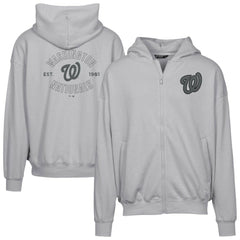 Washington Nationals Levelwear Uphill Abyssal Full-Zip Hoodie Gray