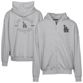 Los Angeles Dodgers Levelwear Uphill Abyssal Full-Zip Hoodie Gray