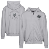 New York Mets Levelwear Uphill Abyssal Full-Zip Hoodie Gray