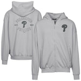 Philadelphia Phillies Levelwear Uphill Abyssal Full-Zip Hoodie Gray