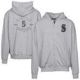 Seattle Mariners Levelwear Uphill Abyssal Full-Zip Hoodie Gray