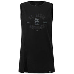 St. Louis Cardinals Levelwear Women's Influx Abyssal Tank Top Black