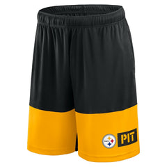 Pittsburgh Steelers Logo Athletic Best of the Best Shorts - Black cheap