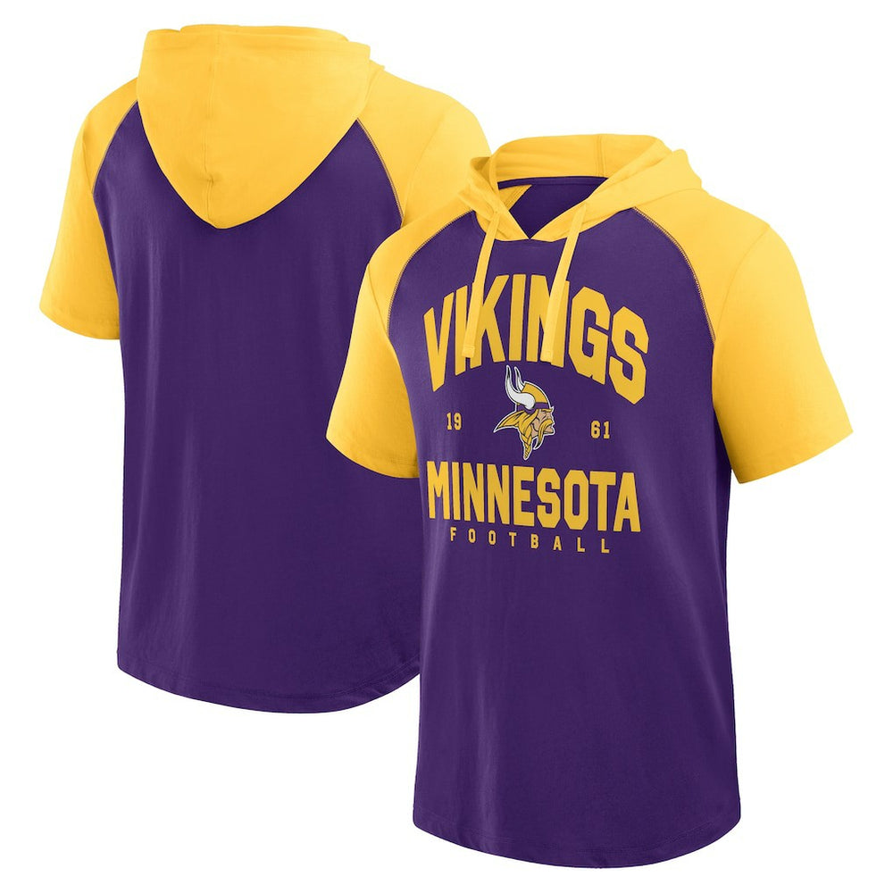Minnesota Vikings Logo Athletic Prime Hoodie T-Shirt - Purple for sale
