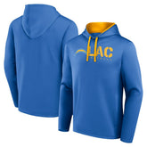 Los Angeles Chargers Logo Athletic Head Start Pullover Hoodie - Powder Blue cheap