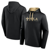 New Orleans Saints Logo Athletic Head Start Pullover Hoodie - Black sale