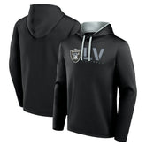 Las Vegas Raiders Logo Athletic Head Start Pullover Hoodie - Black on sale