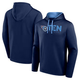 Tennessee Titans Logo Athletic Head Start Pullover Hoodie - Navy sale