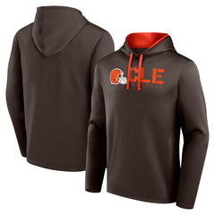 Cleveland Browns Logo Athletic Head Start Pullover Hoodie - Brown online