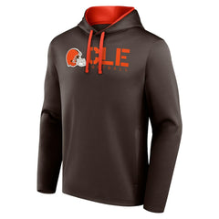 Cleveland Browns Logo Athletic Head Start Pullover Hoodie - Brown online