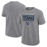 Tennessee Titans Logo Athletic Top Notch T-Shirt - Heather Gray on sale