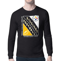 Pittsburgh Steelers Starter Shield Logo Long Sleeve T-Shirt - Black online