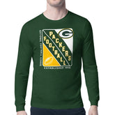 Green Bay Packers Starter Shield Logo Long Sleeve T-Shirt - Olive for sale
