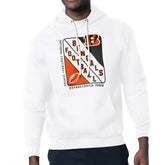 Cincinnati Bengals Starter Shield Logo Pullover Hoodie - White cheap