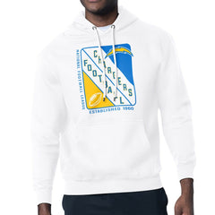 Los Angeles Chargers Starter Shield Logo Pullover Hoodie - White online