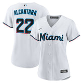 Sandy Alcantara Miami Marlins Women's Home Replica Player Jersey White
