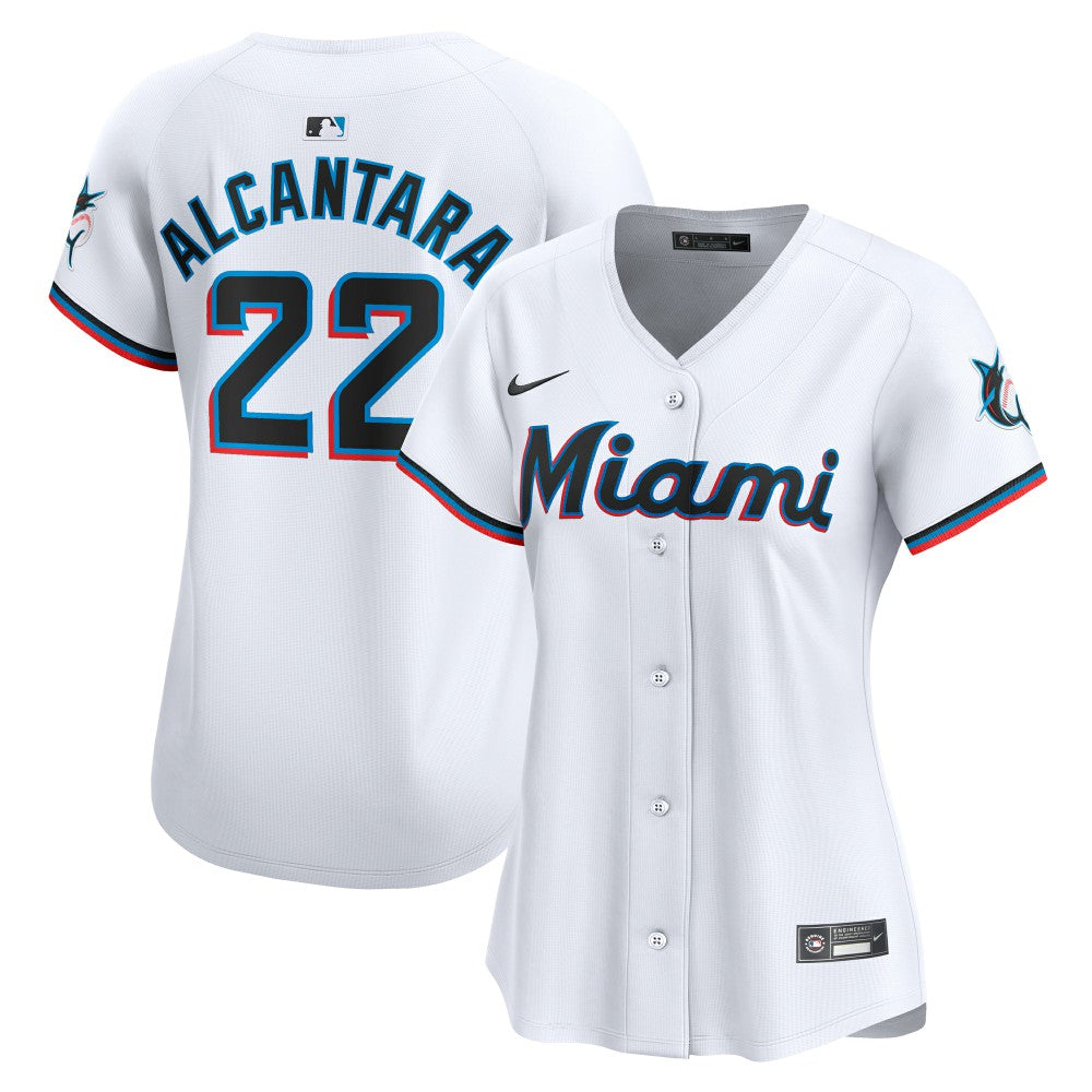 Sandy Alcantara Miami Marlins Women's Home Limited Player Jersey - White