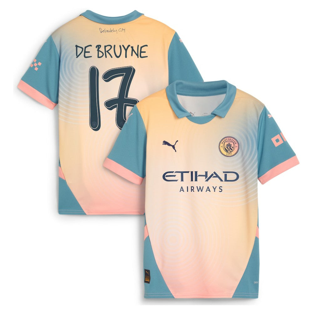 Kevin De Bruyne Manchester City Youth 2024/25 Fourth Replica Player Jersey - Blue sale