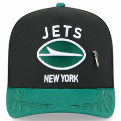 New York Jets New Era 2025 NFL Draft On Stage A-Frame 59FIFTY Fitted Hat - Black/Green discount