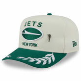 New York Jets New Era 2025 NFL Draft A-Frame 59FIFTY Fitted Hat - Cream/Green sale