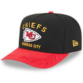 Kansas City Chiefs New Era 2025 NFL Draft A-Frame 9FIFTY Snapback Hat - Black/Red outlet