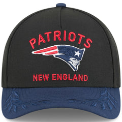 New England Patriots New Era 2025 NFL Draft 9FORTY A-Frame M-Crown Adjustable Hat - Black/Navy discount