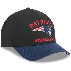 New England Patriots New Era 2025 NFL Draft 9FORTY A-Frame M-Crown Adjustable Hat - Black/Navy discount