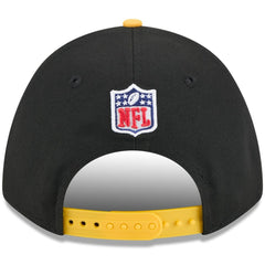 Pittsburgh Steelers New Era 2025 NFL Draft 9FORTY A-Frame M-Crown Adjustable Hat - Black/Gold for sale