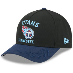 Tennessee Titans New Era 2025 NFL Draft 9FORTY A-Frame M-Crown Adjustable Hat - Black/Navy sale
