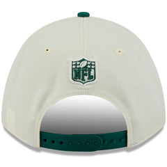 New York Jets New Era 2025 NFL Draft 9FORTY A-Frame M-Crown Adjustable Hat - Cream/Green for sale