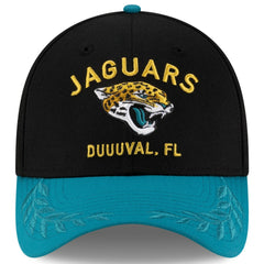 Jacksonville Jaguars New Era 2025 NFL Draft 39THIRTY Flex Hat - Black/Teal outlet