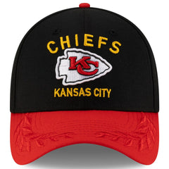 Kansas City Chiefs New Era 2025 NFL Draft 39THIRTY Flex Hat - Black/Red discount