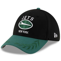New York Jets New Era 2025 NFL Draft 39THIRTY Flex Hat - Black/Green for sale