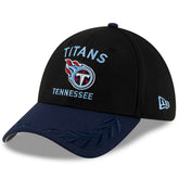 Tennessee Titans New Era 2025 NFL Draft 39THIRTY Flex Hat - Black/Navy sale