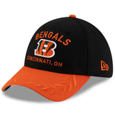 Cincinnati Bengals New Era 2025 NFL Draft 39THIRTY Flex Hat - Black/Orange cheap