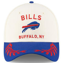 Buffalo Bills New Era 2025 NFL Draft 39THIRTY Flex Hat - Cream/Royal sale
