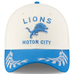 Detroit Lions New Era 2025 NFL Draft 39THIRTY Flex Hat - Cream/Blue outlet
