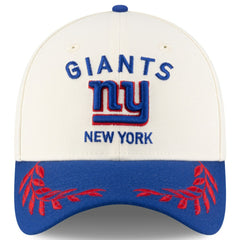 New York Giants New Era 2025 NFL Draft 39THIRTY Flex Hat - Cream/Royal cheap