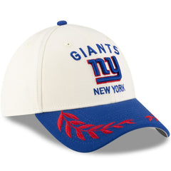 New York Giants New Era 2025 NFL Draft 39THIRTY Flex Hat - Cream/Royal cheap