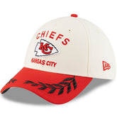 Kansas City Chiefs New Era 2025 NFL Draft 39THIRTY Flex Hat - Cream/Red for sale