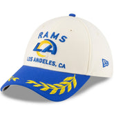 Los Angeles Rams New Era 2025 NFL Draft 39THIRTY Flex Hat - Cream/Royal for sale