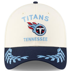 Tennessee Titans New Era 2025 NFL Draft 39THIRTY Flex Hat - Cream/Navy outlet