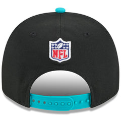 Miami Dolphins New Era Youth 2025 NFL Draft A-Frame 9FIFTY Snapback Hat - Black/Aqua online