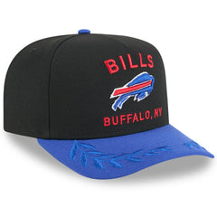 Buffalo Bills New Era Youth 2025 NFL Draft A-Frame 9FIFTY Snapback Hat - Black/Royal cheap